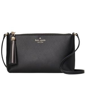 Kate Spade Ivy Street Leather Crossbody - Black