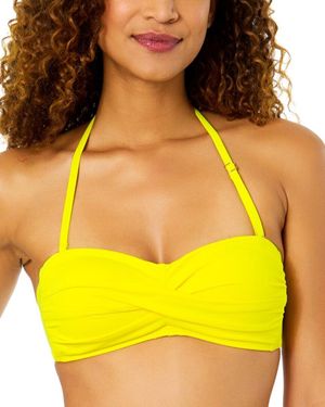 Anne Cole Twist Bandeau - Yellow