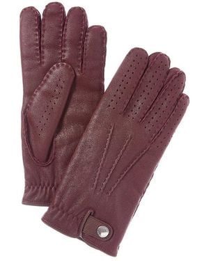 Brunello Cucinelli Leather Gloves - Purple