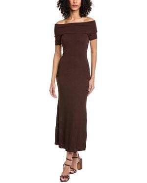 Bardot Harro Knit Midi Dress - Brown