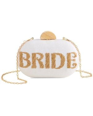 Shiraleah Bride Oval Minaudiere - White