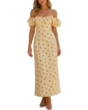 COLON DIANA Maxi Dress - Metallic