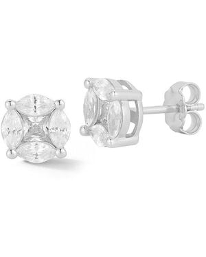 Glaze Jewelry Cz Earrings - White