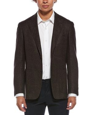Canali Wool, Silk, & Linen-Blazer - Black