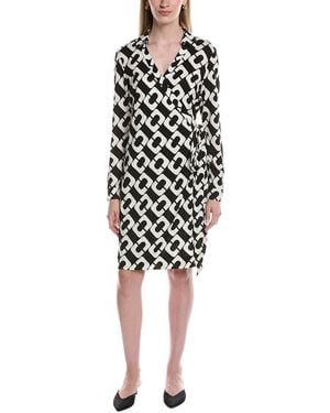 Diane von Furstenberg New Jeanne Silk Midi Dress - Black