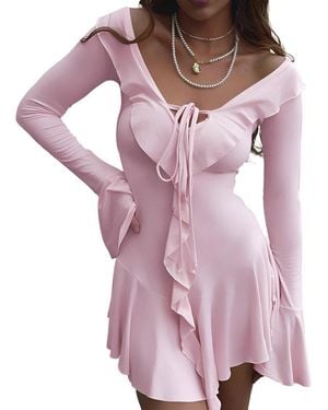 Alma King Mini Dress - Pink