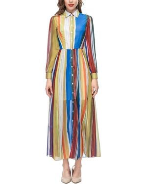 Lanelle Midi Dress - Blue