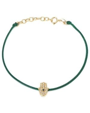 Gemstones 0.10 Ct. Tw. Diamond & Sapphire 14K Bracelet - Metallic