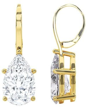 Lab Grown Diamonds 14K 7.00 Ct. Tw. Lab-Grown Diamond Earrings - Metallic