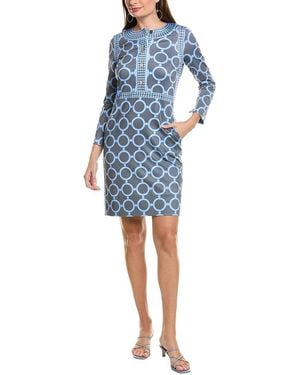 Gretchen Scott Pattern Mini Dress - Blue