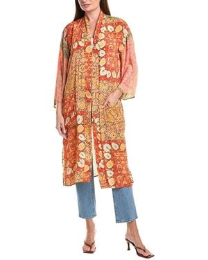 Tolani Emmy Wrap Coat - Orange