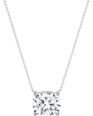 Lab Grown Diamonds 14K 4.00 Ct. Tw. Lab-Grown Diamond Necklace - Metallic