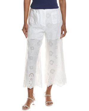 Johnny Was Delores Wide Leg Linen Pant - Blue