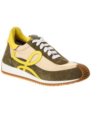 Loewe Flow Runner 2.0 Nylon & Suede Sneaker - Metallic