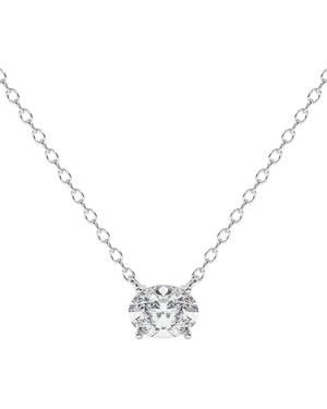 Lab Grown Diamonds 14K 1.00 Ct. Tw. Lab-Grown Diamond Necklace - Metallic