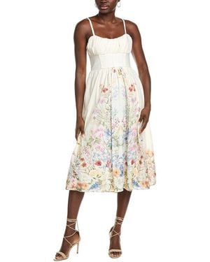 Maison Tara Voile Midi Dress - Natural