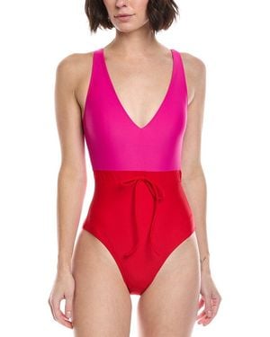 summersalt The Tie-Waist Backflip One-Piece - Red