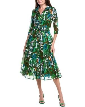 Samantha Sung Audrey Shirtdress - Green