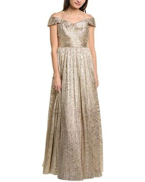 Aidan Mattox Off The Shoulder Gown - Natural