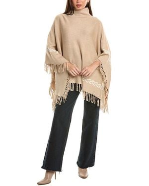 J.McLaughlin Garnet Fringe Poncho - Black