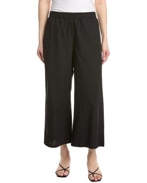 Eileen Fisher Petite Wide Ankle Pant - Black