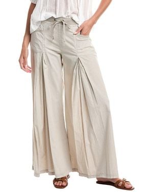 XCVI Zorba Linen-Blend Wide Leg Pant - Natural