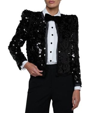 L'Agence Shai Pointed Shoulder Jacket - Black
