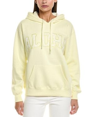 Vintage Havana Print Hoodie - Yellow