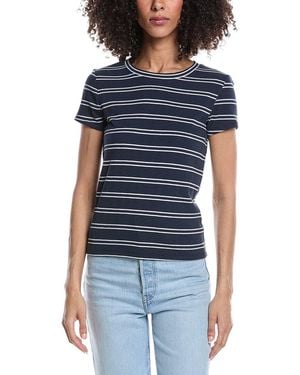 Splendid Cap Sleeve Knit T-Shirt - Blue