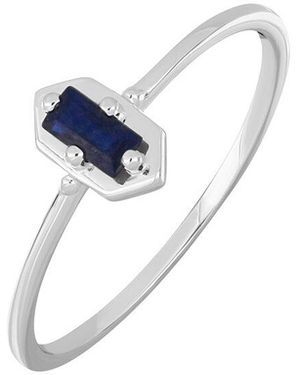 Bony Levy El Mar 18K 0.24 Ct. Tw. 1 Sapphire Stackable Ring - Blue