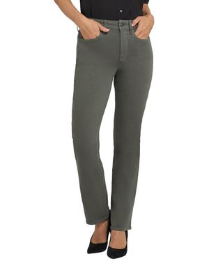 NYDJ Petite Marilyn True Olive Straight Leg Jean - Green