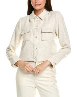 Tahari Linen-Blend Jacket - Natural