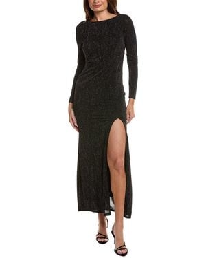 Marion Lurex Maxi Dress - Black