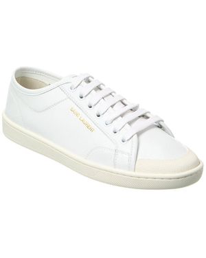 Saint Laurent Leather Sneaker - White