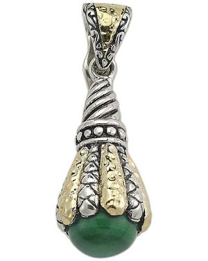 Samuel B. 18K & 1.70 Ct. Tw. Malachite Drop Pendant - Green