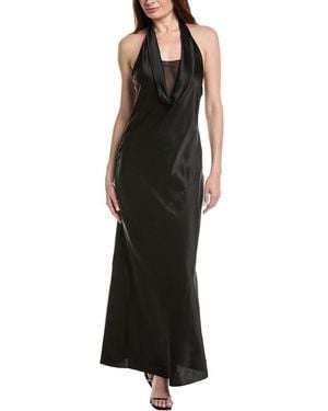 Helmut Lang Silk Maxi Dress - Black