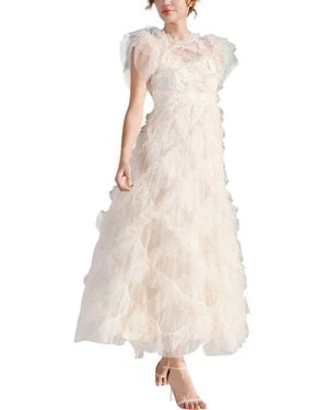 AMINA GLAM Maxi Dress - Natural