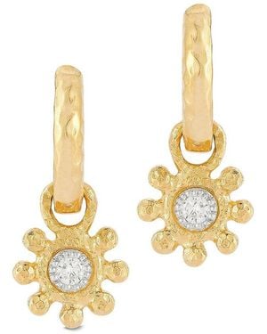 Reiss 14K 0.14 Ct. Tw. Diamond Earrings - Metallic