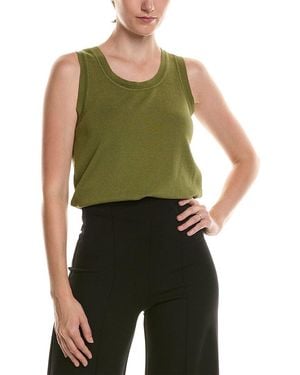 Anne Klein Scoop Neck Tank - Green
