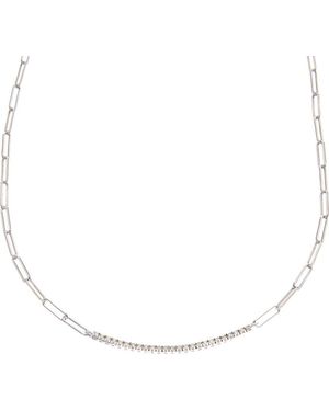 Meshmerise 18K Over 0.33 Ct. Tw. Diamond Necklace - White