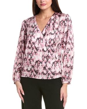 BOSS Bivie Surplice Top - Red