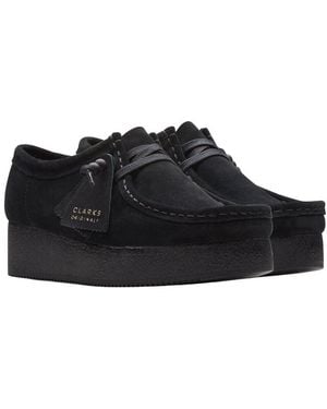 Clarks Wallacraft Bee Suede Moccasin - Black