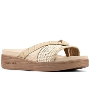 Donald J Pliner Farrah Leather Sandal - Brown
