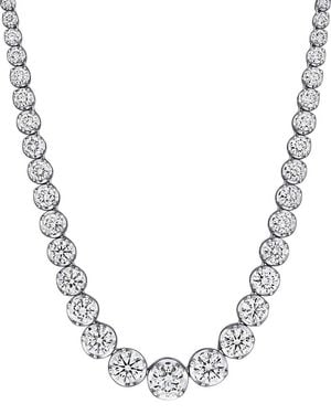 Created Forever 14K 1.00 Ct. Tw. Lab-Grown Diamond Tennis Necklace - Metallic