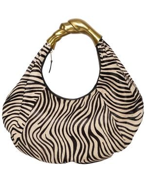 Walter Baker Lennon Haircalf Hobo Bag - Metallic