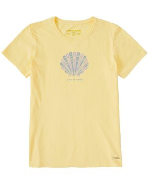 Life Is Good. Crusher T-Shirt - Yellow