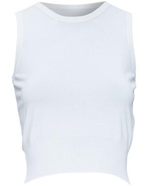 Alaïa Alaïa Sleeveless Ribbed Crop Vest, Size Fr (Authentic Pre-Loved) - White