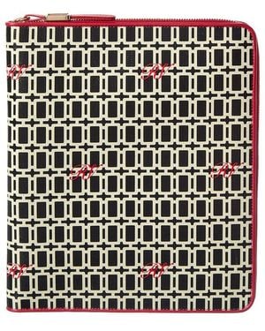 Roger Vivier Coated Canvas & Leather Ipad Case - Black
