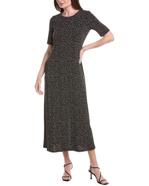 Vince Camuto 3/4 Sleeve Crewneck Maxi Dress - Black