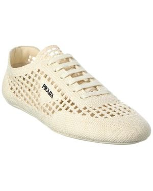 Prada Collapse Trainer - Natural